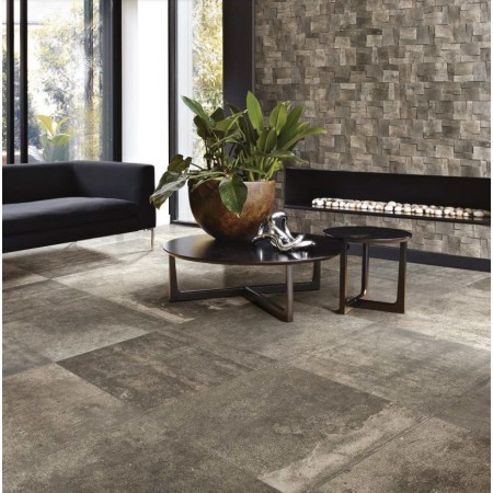 REX CERAMICHE LA ROCHE MUD ANTICATO 80X80 RETTIFICATO 9mm R10