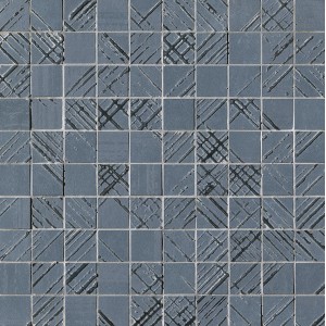 FAP CERAMICHE BLOOM METAL BLUE SILVER MOSAICO 30,5X30,5