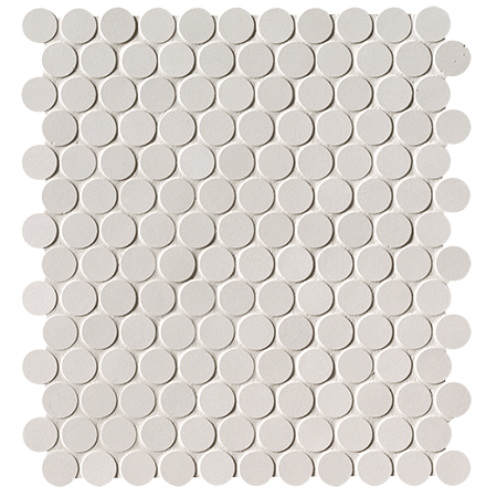 FAP CERAMICHE MILANO&FLOOR BIANCO ROUND MOSAICO MATT 29,5X32,5