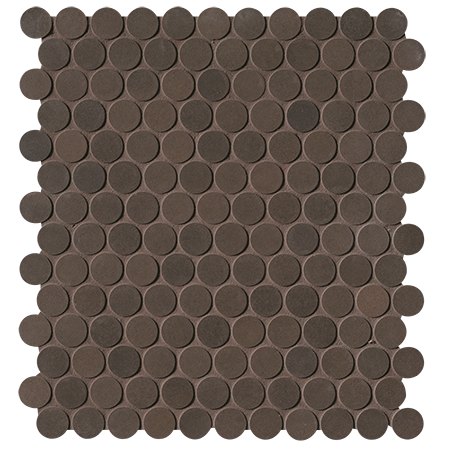 FAP CERAMICHE MILANO&FLOOR CORTEN ROUND MOSAICO MATT 29,5X32,5