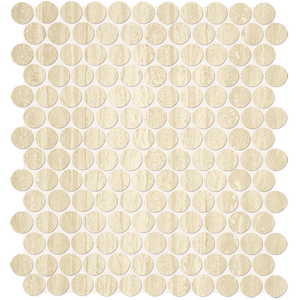 FAP CERAMICHE ROMA TRAVERTINO ROUND MOSAICO 29,5X32,5