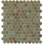 FAP CERAMICHE SHEER DECO RUST ROUND MOSAICO
