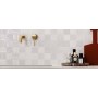 FAP CERAMICHE SHEER 25X75 PLOT WHITE INSERTO MATT