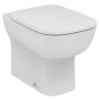 IDEAL STANDARD ESEDRA VASO A TERRA FILO PARETE C/SEDILE SLIM SOFT CLOSE