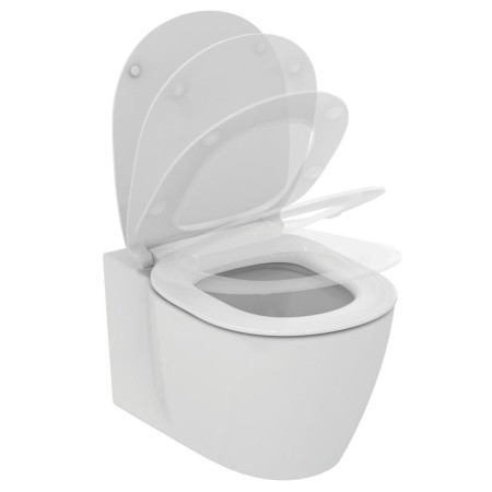 IDEAL STANDARD CONNECT - VASO SOSPESO C/SISTEMA AQUABLADE C/COPRIVASO SLIM SOFT CLOSE