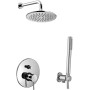 LIGHT DUSCHSET MIT MECHANISCHEM MISCHER + SOFFIONE + SET HANDBRAUSE