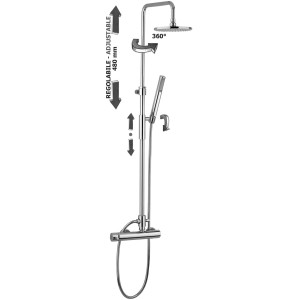PAFFONI COLONNA DOCCIA MASTER PLUS C/MISCELATORE MECCANICO