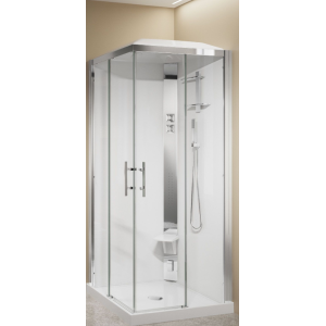 NOVELLINI CRYSTAL A80 CABINA MULTIFUNZIONE 2 ANTE SCORREVOLI+2 FISSE
