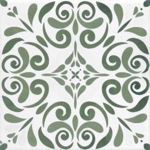 TONALITE AQUAREL DECORO VEGA VERDE 15X15