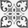 TONALITE AQUAREL DECORO STARS GRIGIO 15X15