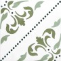 TONALITE AQUAREL DECORO STARS VERDE 15X15