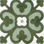 TONALITE AQUAREL DECORO STARS VERDE 15X15