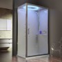 NOVELLINI EON 2P CABINA MULTIFUNZIONE 1 ANTA SCORREVOLE + 1 LATO FISSO LATERALE 120X80