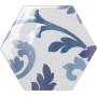 TONALITE EXABRIGHT DECORO MIX BLU E BIANCO 15,3X17,5