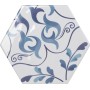 TONALITE EXABRIGHT DECORO MIX BLU E BIANCO 15,3X17,5