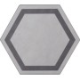 TONALITE EXAMATT DECORO EXATARGET GRIGIO CHIARO 15X17,1