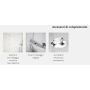 NOVELLINI EON GF90 CABINA MULTIFUNZIONE 1 ANTA BATTENTE+ 1 FISSO LATERALE
