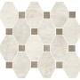 MARINER BOSTON MOSAICO OTTAGONA WHITE SU RETE 30X34