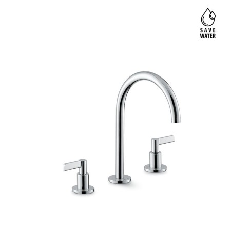 NEWFORM  BLINK CHIC GRUPPO LAVABO 3 FORI S/SCARICO BOCCA MEDIA