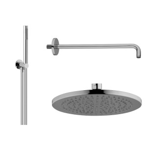 AQUAELITE POP KIT SOFFIONE DOCCIA Ø 200MM ABS C/SET DOCCIA TONDO ABS