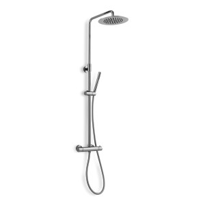 AQUAELITE COLONNA DOCCIA C/MISCELATORE TERMOSTATICO E DOCCETTA IN OTTONE