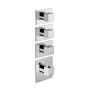 NEWFORM  NEWFORM MISCELATORE TERMOSTATICO MULTIUTENZA DOCCIA AD INCASSO 3 USCITE