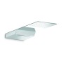 NEWFORM  NEWFORM SOFFIONE DOCCIA QUADRO A PARETE IN ACCIAIO CON GETTO A PIOGGIA E CASCATA
