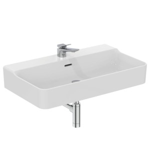 IDEAL STANDARD CONCA LAVABO DA APPOGGIO RETTANGOLARE 800X450 MM C/TROPPOPIENO E 1 FORO
