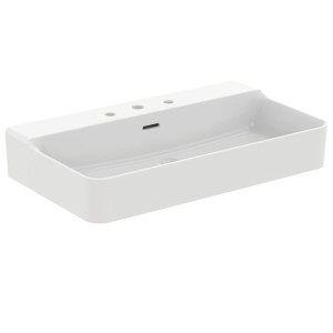 IDEAL STANDARD CONCA LAVABO DA APPOGGIO RETTANGOLARE 800X450 MM C/TROPPOPIENO E 3 FORI