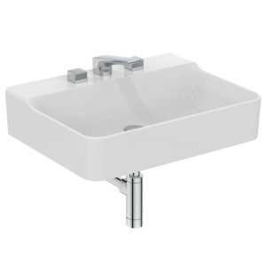 IDEAL STANDARD CONCA LAVABO RETTANGOLARE 600X450 MM S/TROPPOPIENO E 3 FORI