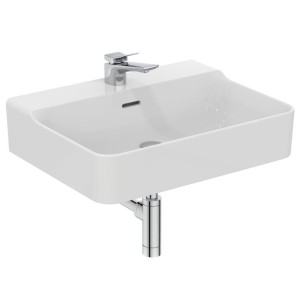 IDEAL STANDARD CONCA LAVABO DA APPOGGIO RETTANGOLARE 600X450 MM C/TROPPOPIENO E 1 FORO