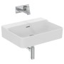 IDEAL STANDARD CONCA LAVABO DA APPOGGIO RETTANGOLARE 600X450 MM C/TROPPOPIENO E SENZA FORI