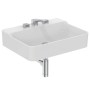 IDEAL STANDARD CONCA LAVABO DA APPOGGIO RETTANGOLARE 600X450 MM S/TROPPOPIENO E 3 FORI