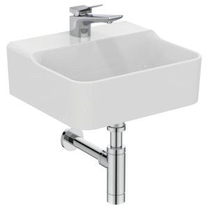 IDEAL STANDARD CONCA LAVAMANI DA APPOGGIO RETTANGOLARE 400X350 MM S/TROPPOPIENO E 1 FORO