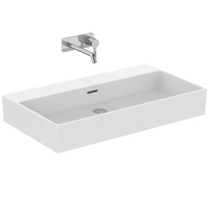 IDEAL STANDARD EXTRA LAVABO DA APPOGGIO RETTANGOLARE 800X450 C/TROPPOPIENO E SENZA FORI