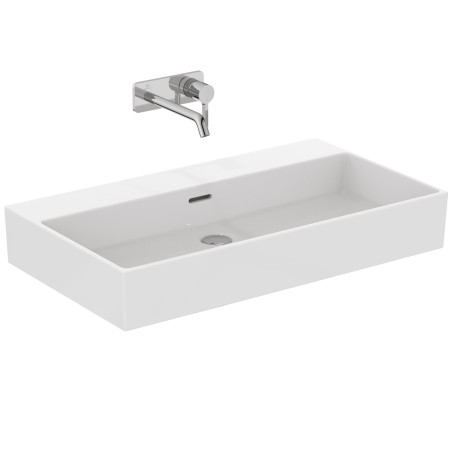 IDEAL STANDARD EXTRA LAVABO DA APPOGGIO RETTANGOLARE 800X450 C/TROPPOPIENO E SENZA FORI