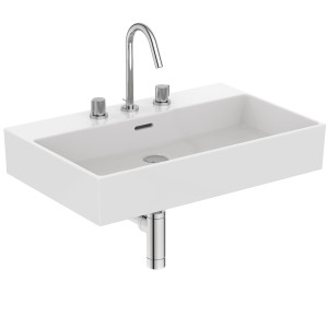 IDEAL STANDARD EXTRA LAVABO RETTANGOLARE 700X450 C/TROPPOPIENO E 3 FORI