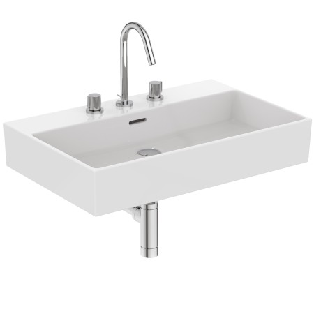 IDEAL STANDARD EXTRA LAVABO RETTANGOLARE 700X450 C/TROPPOPIENO E 3 FORI