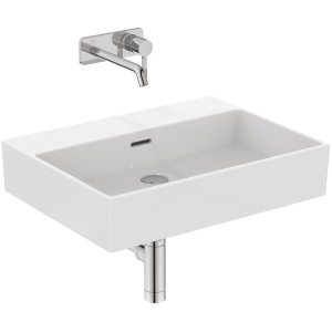 IDEAL STANDARD EXTRA LAVABO RETTANGOLARE 600X450 C/TROPPOPIENO E SENZA FORI