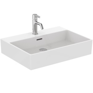 IDEAL STANDARD EXTRA LAVABO DA APPOGGIO RETTANGOLARE 600X450 C/TROPPOPIENO E 1 FORO
