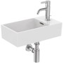 IDEAL STANDARD EXTRA LAVAMANI ASIMMETRICO 450X250 C/TROPPOPIENO E 1 FORO VERSIONE DESTRA
