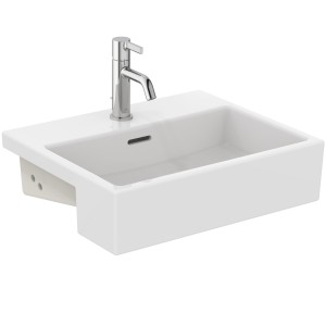 IDEAL STANDARD EXTRA LAVABO DA SEMINCASSO 500X420 C/TROPPOPIENO E 1 FORO RUBINETTERIA