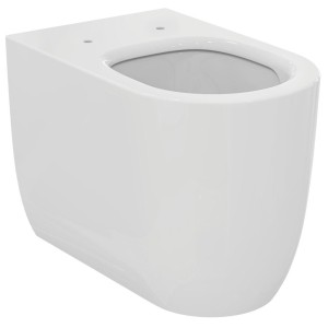 IDEAL STANDARD BLEND CURVE VASO A TERRA FILO PARETE AQUABLADE BIANCO LUCIDO
