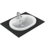 IDEAL STANDARD CONNECT - LAVABO 620 MM DA INCASSO SOPRAPIANO C/FORO RUBINETTERIA E TROPPOPIENO