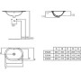IDEAL STANDARD CONNECT - LAVABO 620 MM DA INCASSO SOTTOPIANO C/TROPPOPIENO