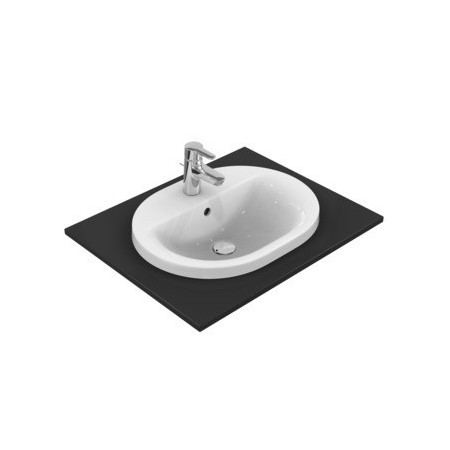 IDEAL STANDARD CONNECT - LAVABO 550 MM DA INCASSO SOPRAPIANO C/FORO RUBINETTERIA