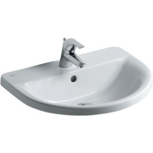 IDEAL STANDARD CONNECT - LAVABO 550 MM DA INCASSO SOPRAPIANO C/FORO RUBINETTERIA