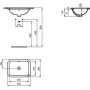 IDEAL STANDARD CONNECT - LAVABO 500 MM DA INCASSO SOTTOPIANO