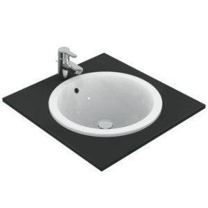 IDEAL STANDARD CONNECT - LAVABO 480 MM DA INCASSO SOPRAPIANO S/FORO RUBINETTERIA