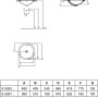 IDEAL STANDARD CONNECT - LAVABO 480 MM DA INCASSO SOPRAPIANO S/FORO RUBINETTERIA